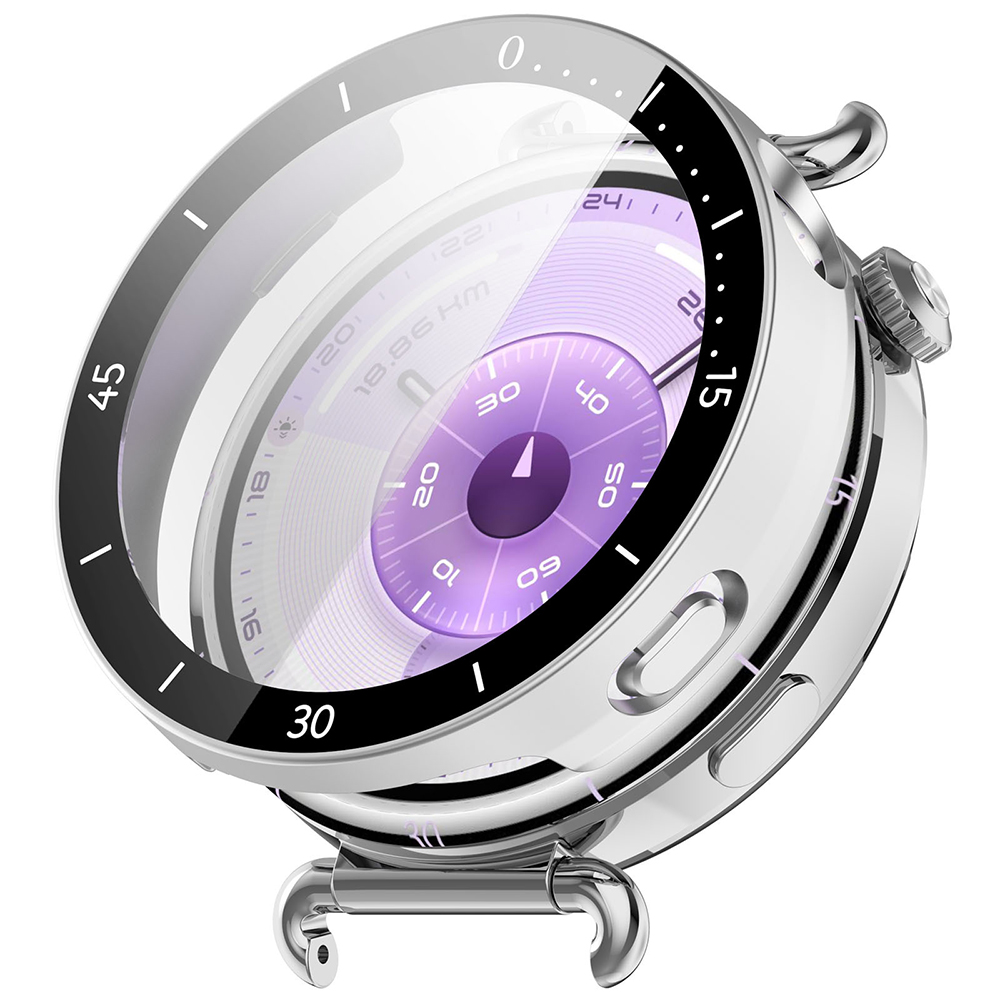 Калъф за Huawei Watch GT 6 41mm 41mm + калъф - Techsuit Defense360 Pro Bezel - Сребрист