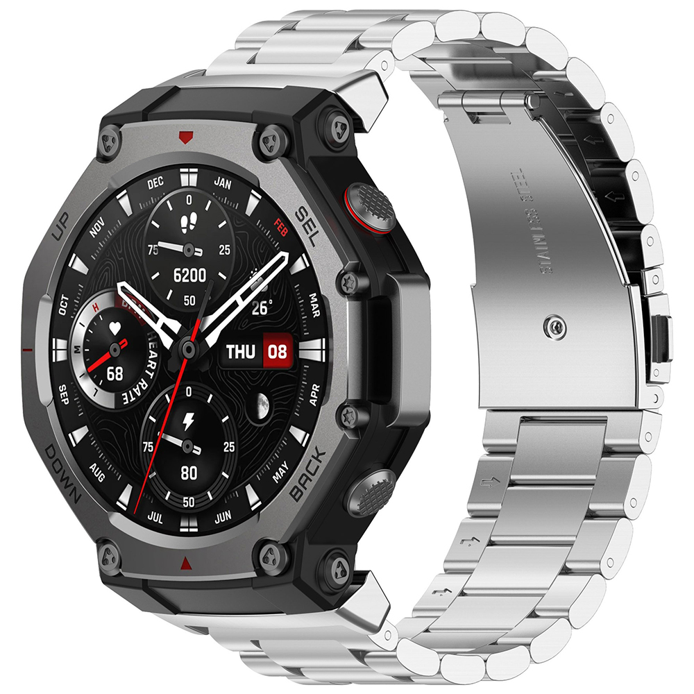 Каишка за Amazfit T-Rex 3 - Techsuit Watchband (W010) - Сребрист
