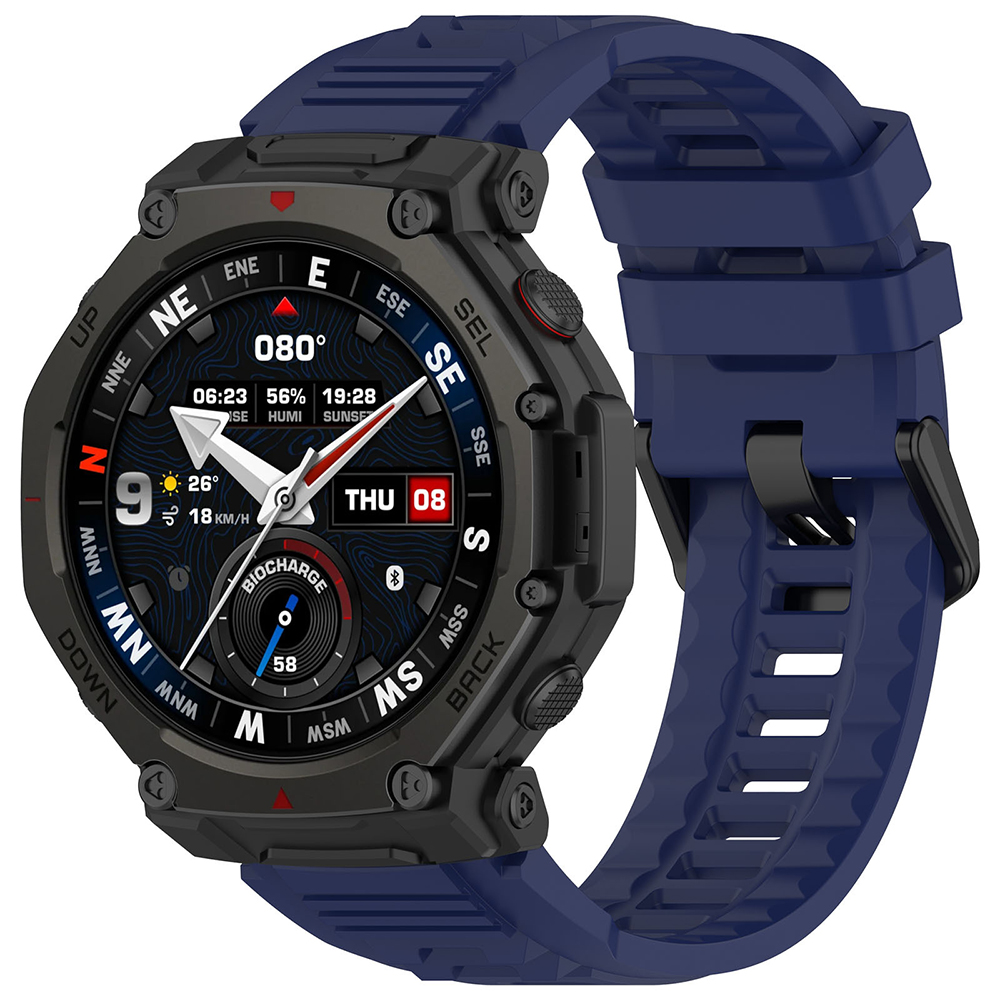 Каишка за Amazfit T-Rex 3 Pro 48mm - Techsuit Watchband (W067) - Тъмносин Син