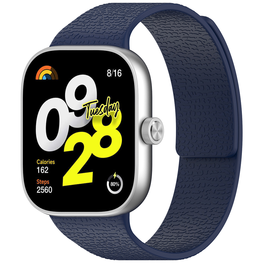 Каишка за часовник за Xiaomi Smart Band 10 Pro/9 Pro/8 Pro/Redmi Watch 4/Watch 5/Watch 6 - Каишка за часовник Techsuit (W016) - Среднощно синьо