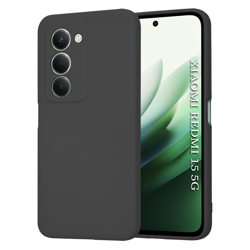 Калъф за Xiaomi Redmi 15 4G / Redmi 15 5G - Techsuit SoftFlex - Черен