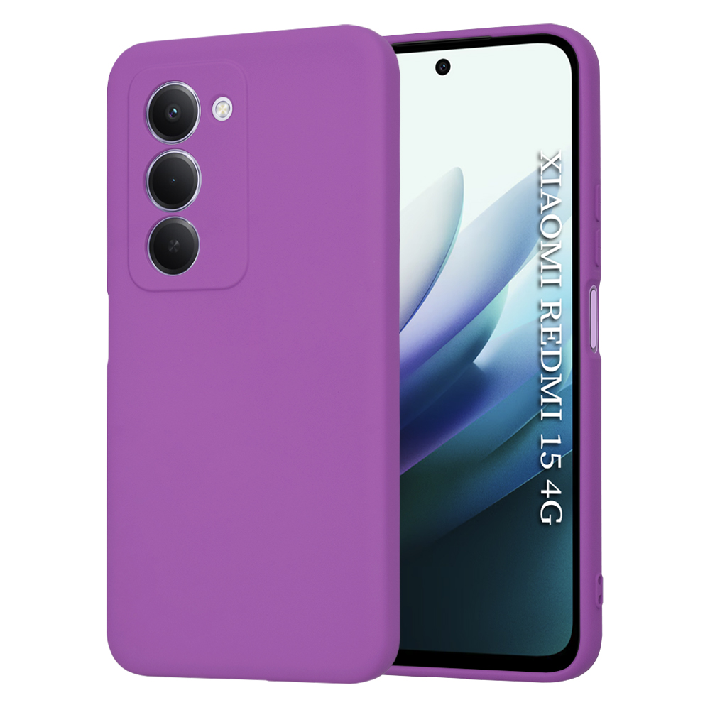 Калъф за Xiaomi Redmi 15 4G / Redmi 15 5G - Techsuit SoftFlex - Лилав