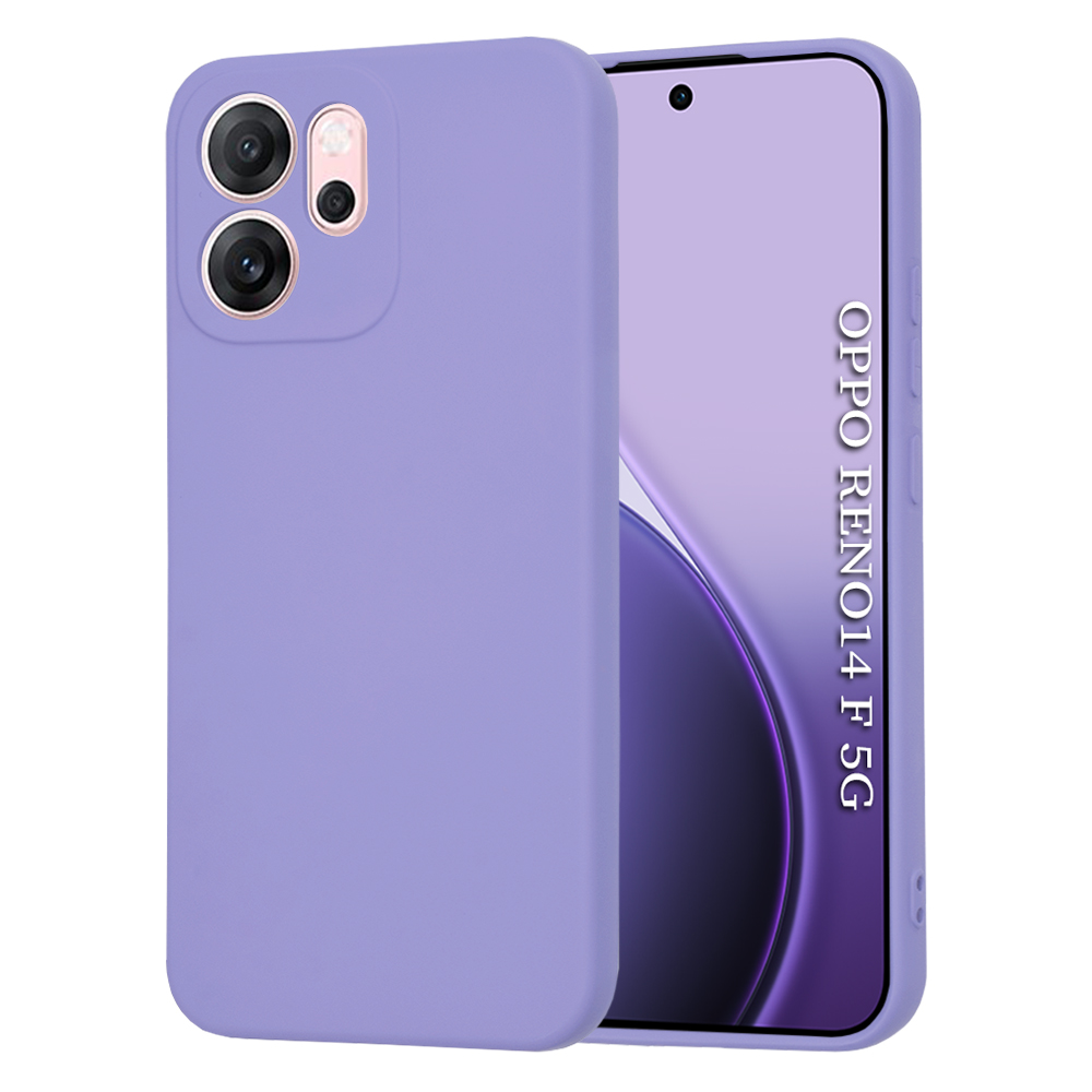 Калъф за Oppo Reno14 F / Reno14 FS 5G - Techsuit SoftFlex - Светло лилав