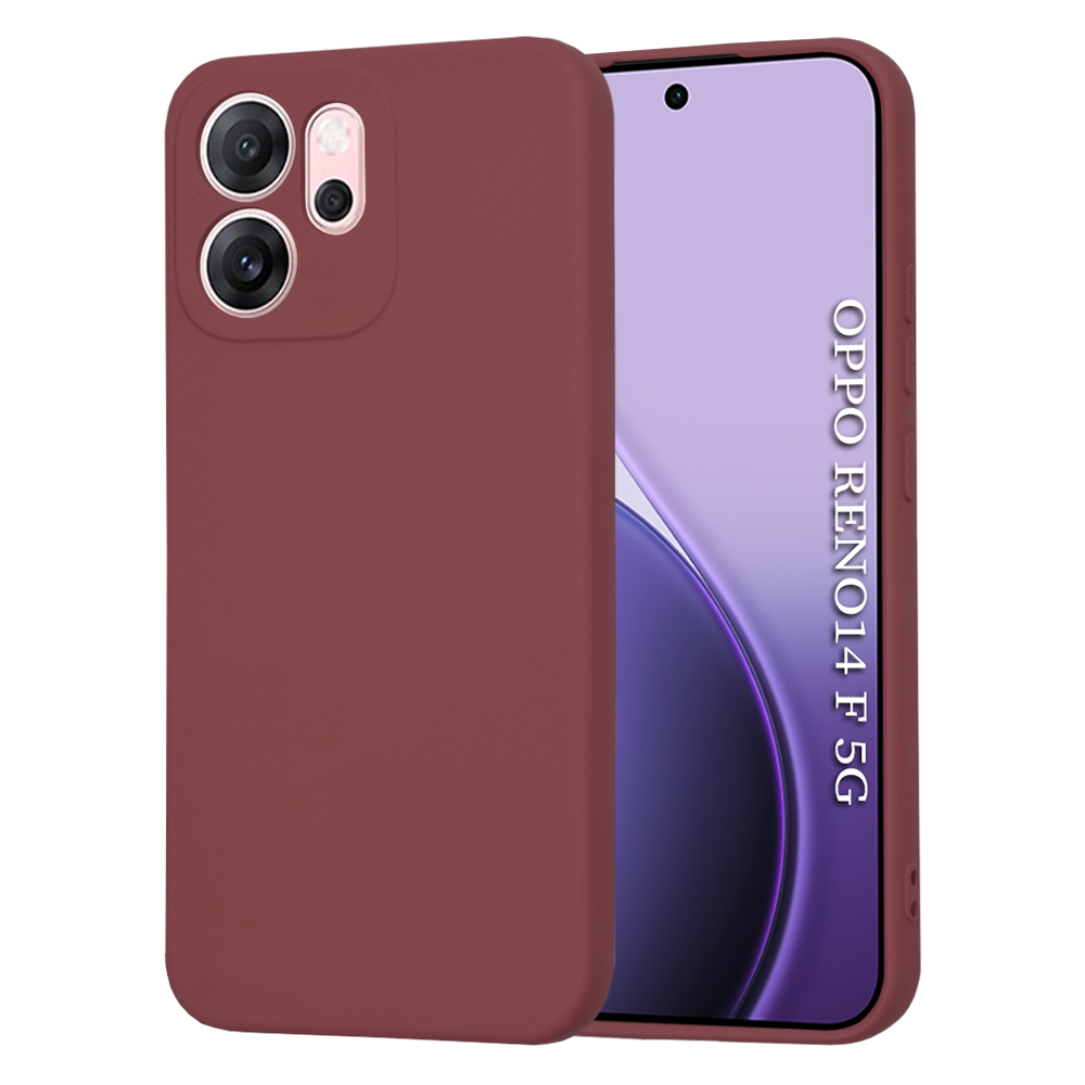 Калъф за Oppo Reno14 F / Reno14 FS 5G - Techsuit SoftFlex - Plum Червен