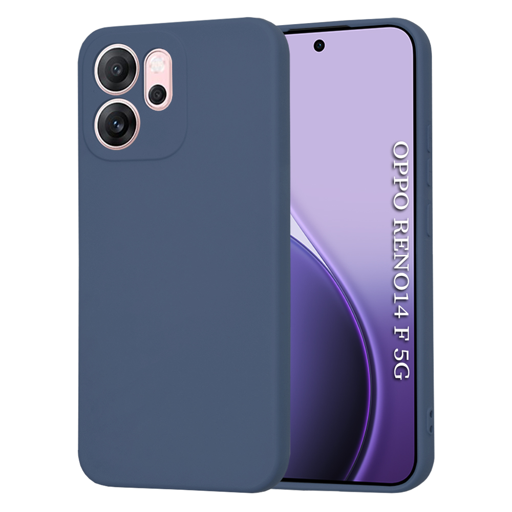 Калъф за Oppo Reno14 F / Reno14 FS 5G - Techsuit SoftFlex - Тъмносин Син