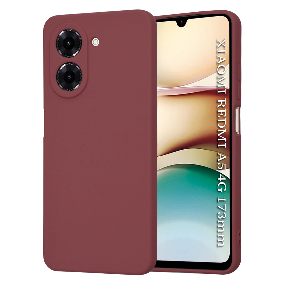 Калъф за Xiaomi Redmi A5 4G (стандартен) - Techsuit SoftFlex - Plum Червен