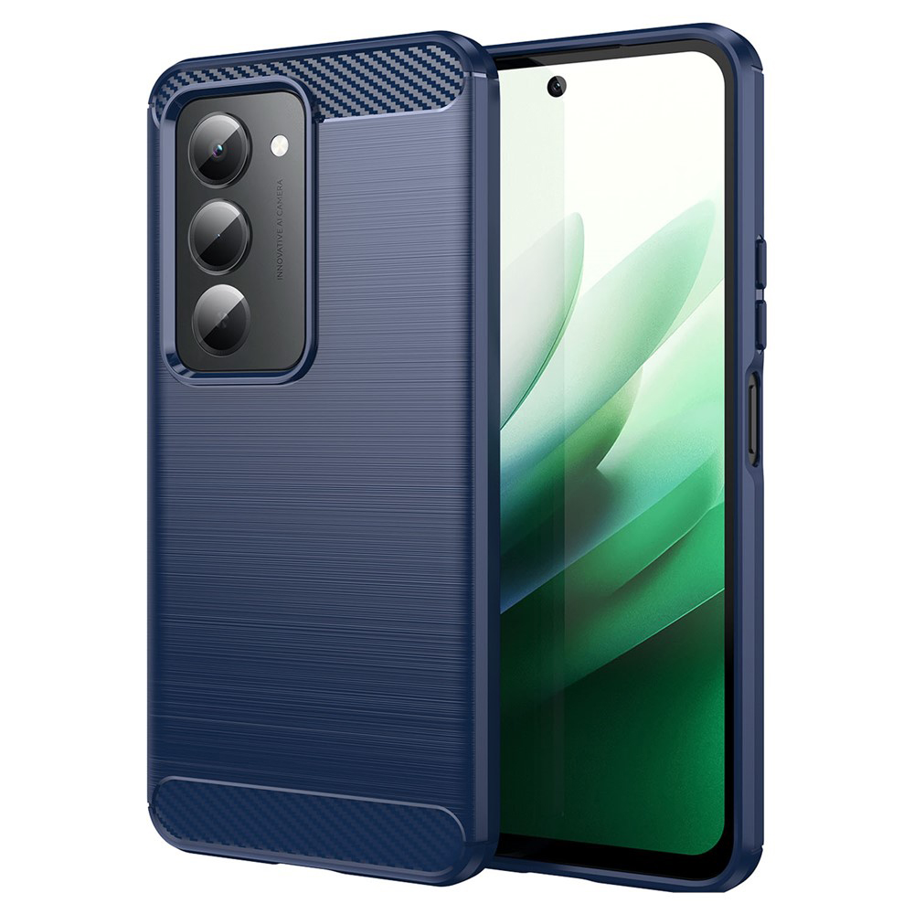 Калъф за Xiaomi Redmi 15 4G / Redmi 15 5G - Techsuit Carbon Silicone - Син