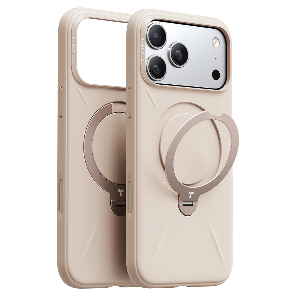 Калъф за iPhone 17 Pro - Torras QPRO Silicone Series - Dessert Златист
