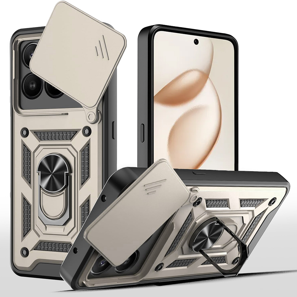 Калъф за Honor 400 Smart 5G / 400 Smart 4G / X7d 4G - Techsuit CamShield Series - златен