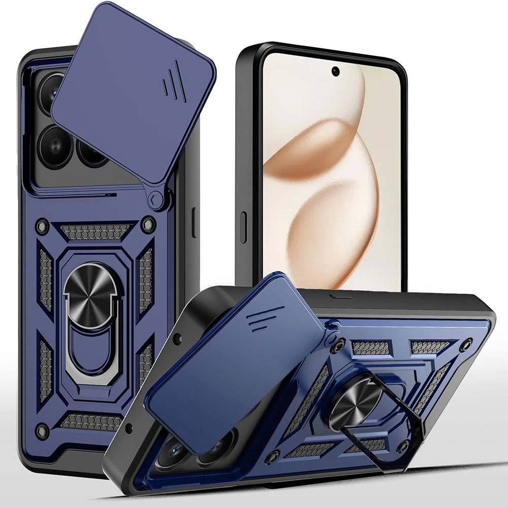 Калъф за Honor 400 Smart 5G / 400 Smart 4G / X7d 4G - Techsuit CamShield Series - Син