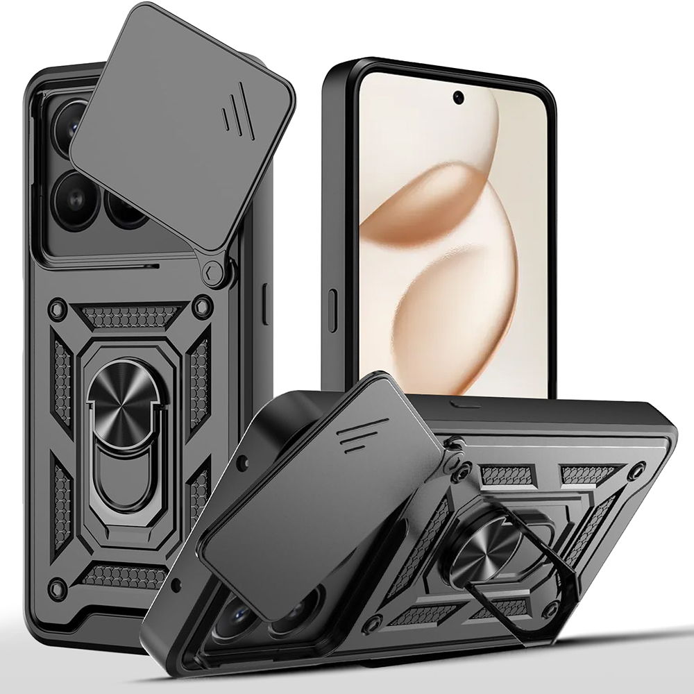 Калъф за Honor 400 Smart 5G / 400 Smart 4G / X7d 4G - Techsuit CamShield Series - Черен