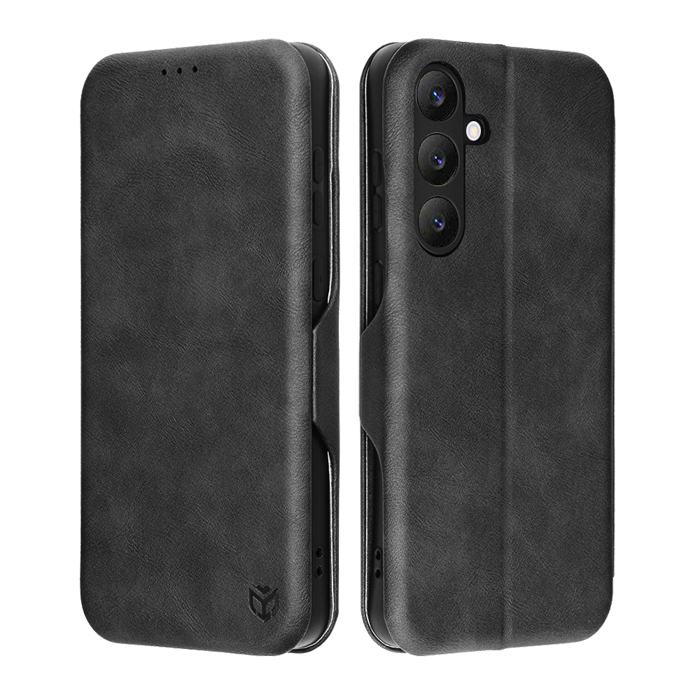Калъф за Samsung Galaxy S25 FE - Techsuit Safe Wallet Plus - Черен