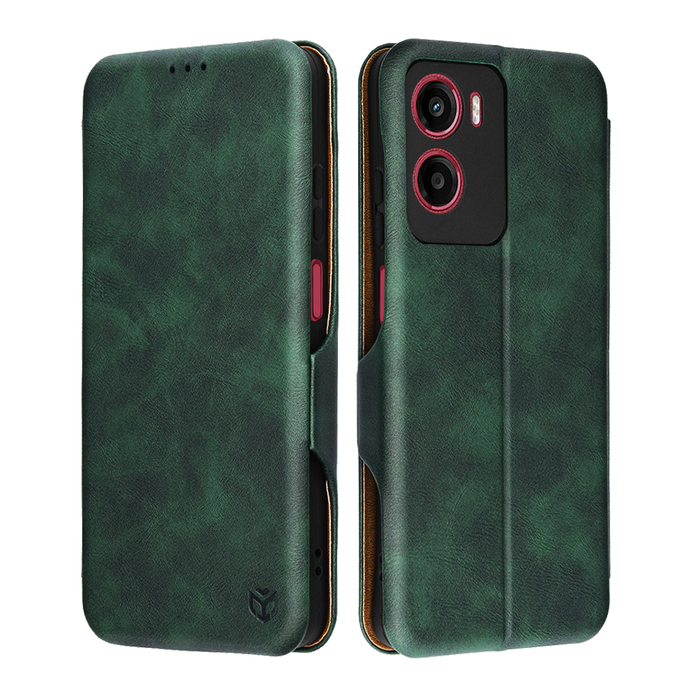 Калъф за Motorola Moto Moto G05 / E15 - Techsuit Safe Wallet Plus - Зелен