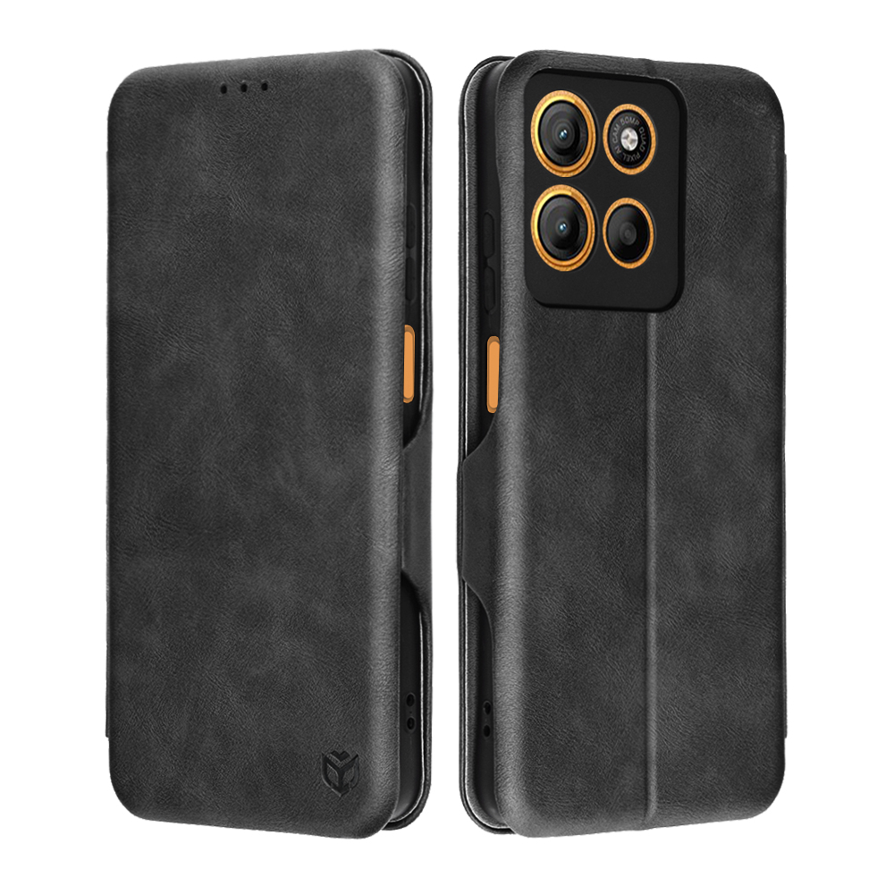 Калъф за Motorola Moto Moto G15 / G15 Power / G17 / G17 Power - Techsuit Safe Wallet Plus - Черен