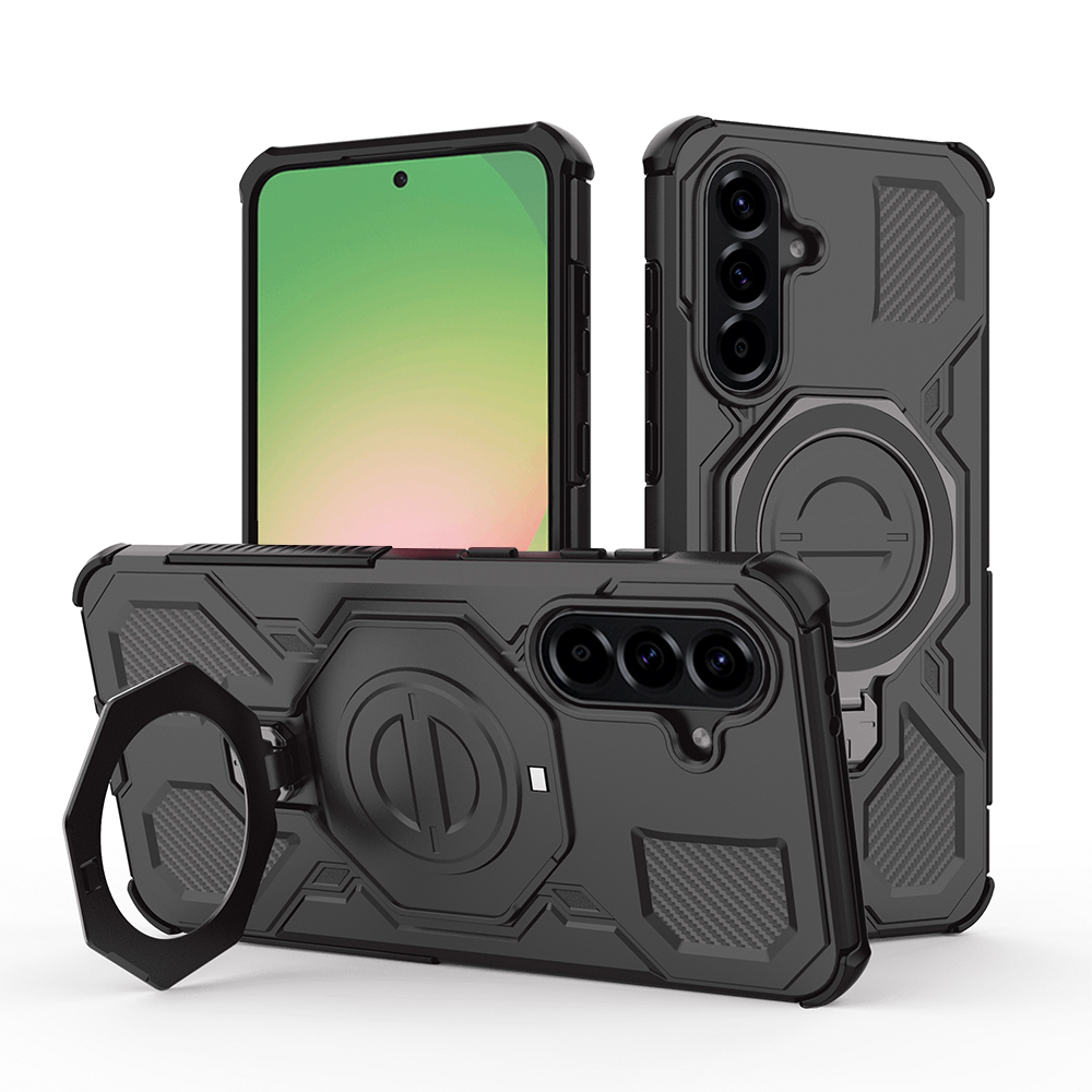 Калъф за Samsung Galaxy A56 5G - Techsuit Carbon Shield PRO - Черен