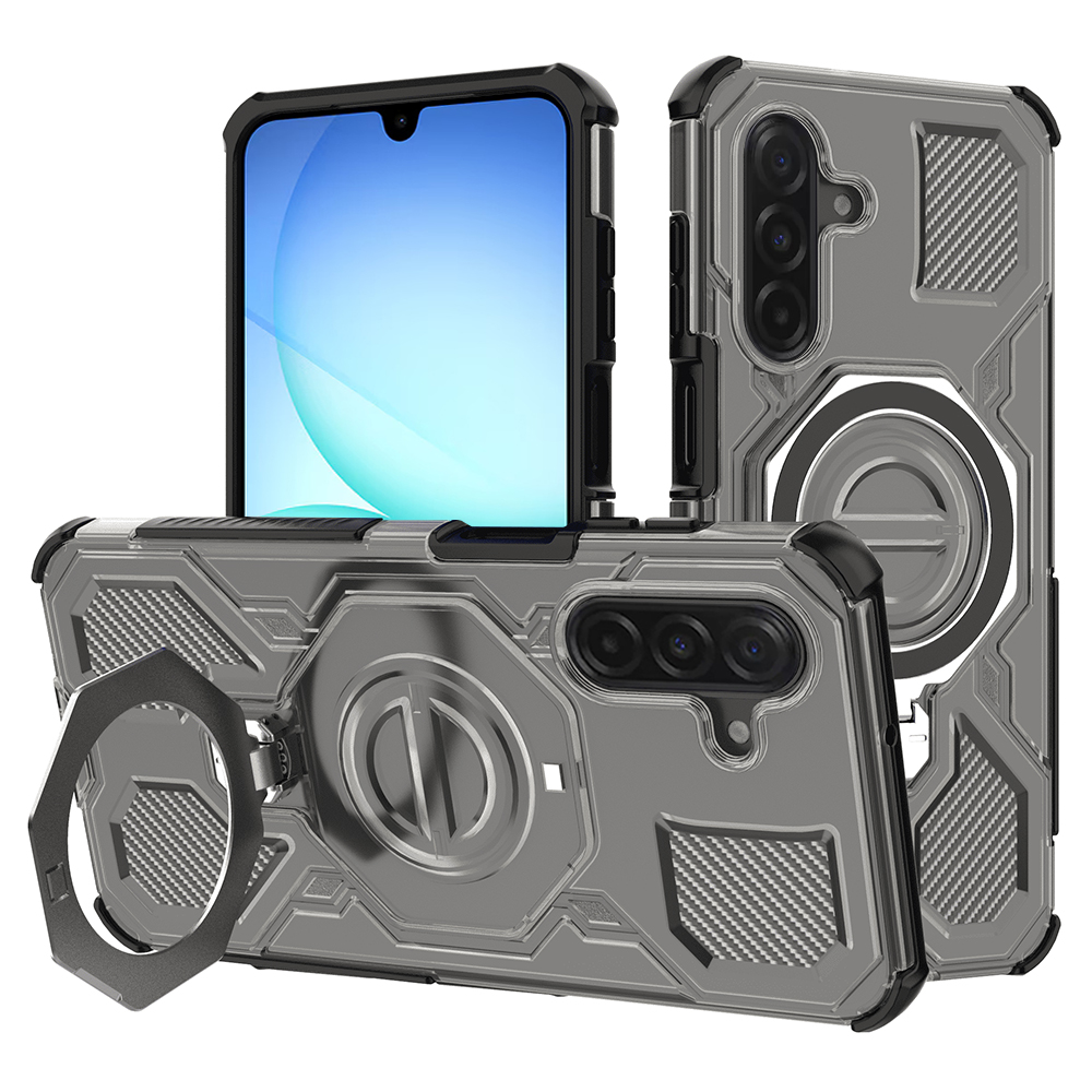 Калъф за Samsung Galaxy A17 5G / A17 4G / M17 / F17 - Techsuit Carbon Shield PRO - Smoke Черен