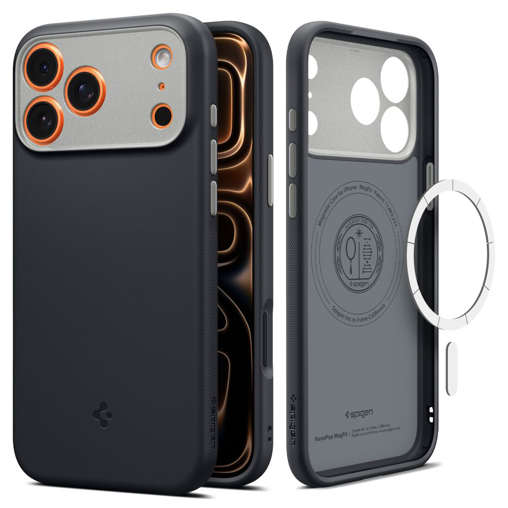 Калъф за iPhone 17 Pro Max - Spigen Caseology Nano Pop MagSafe (ACS10262) - Черен сусам
