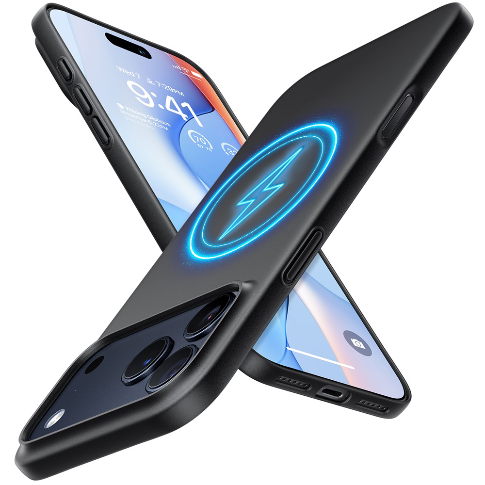 Калъф за iPhone 17 Pro - Torras SlimFit MagSafe Series - Черен