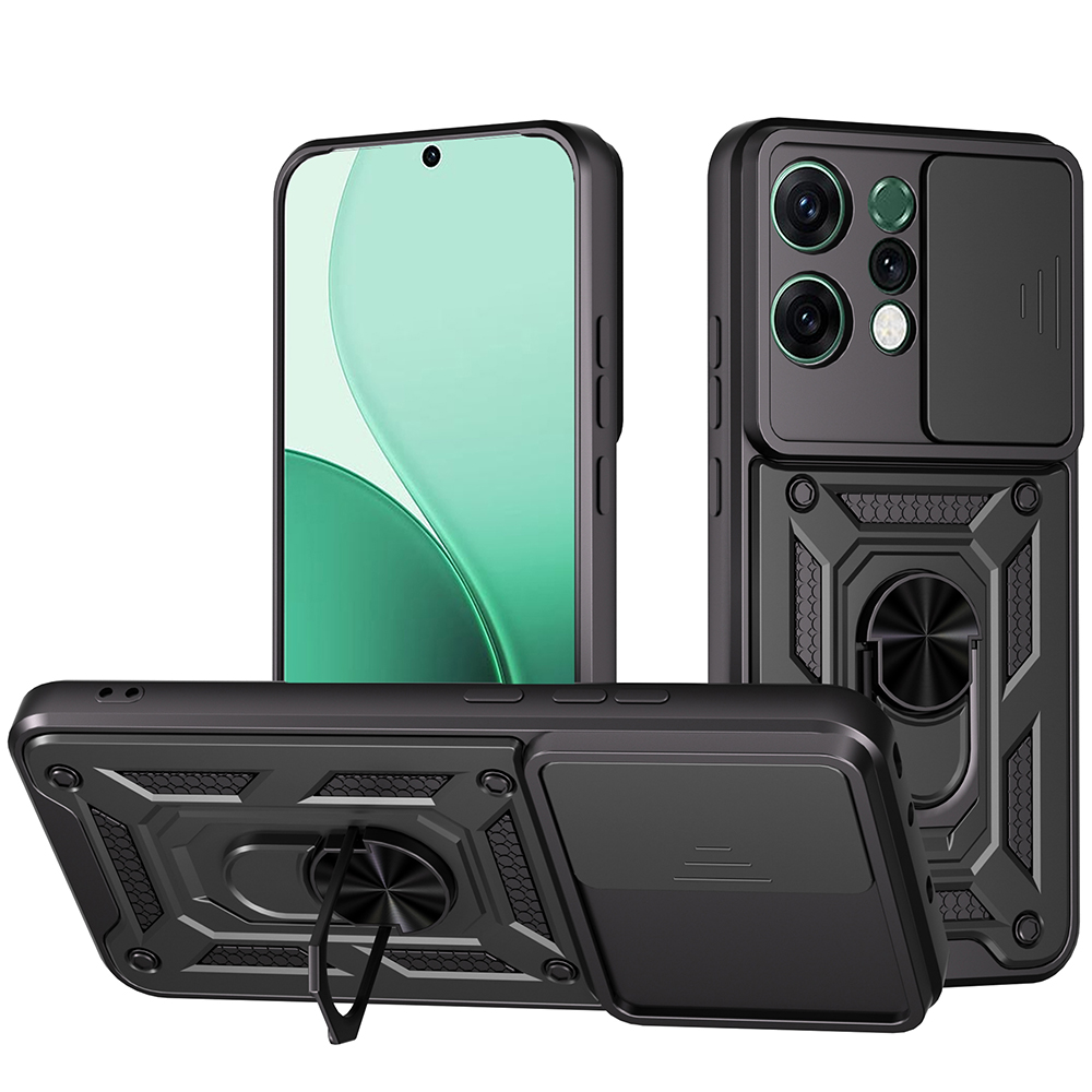 Калъф за Oppo Reno14 - Techsuit CamShield Series - Черен