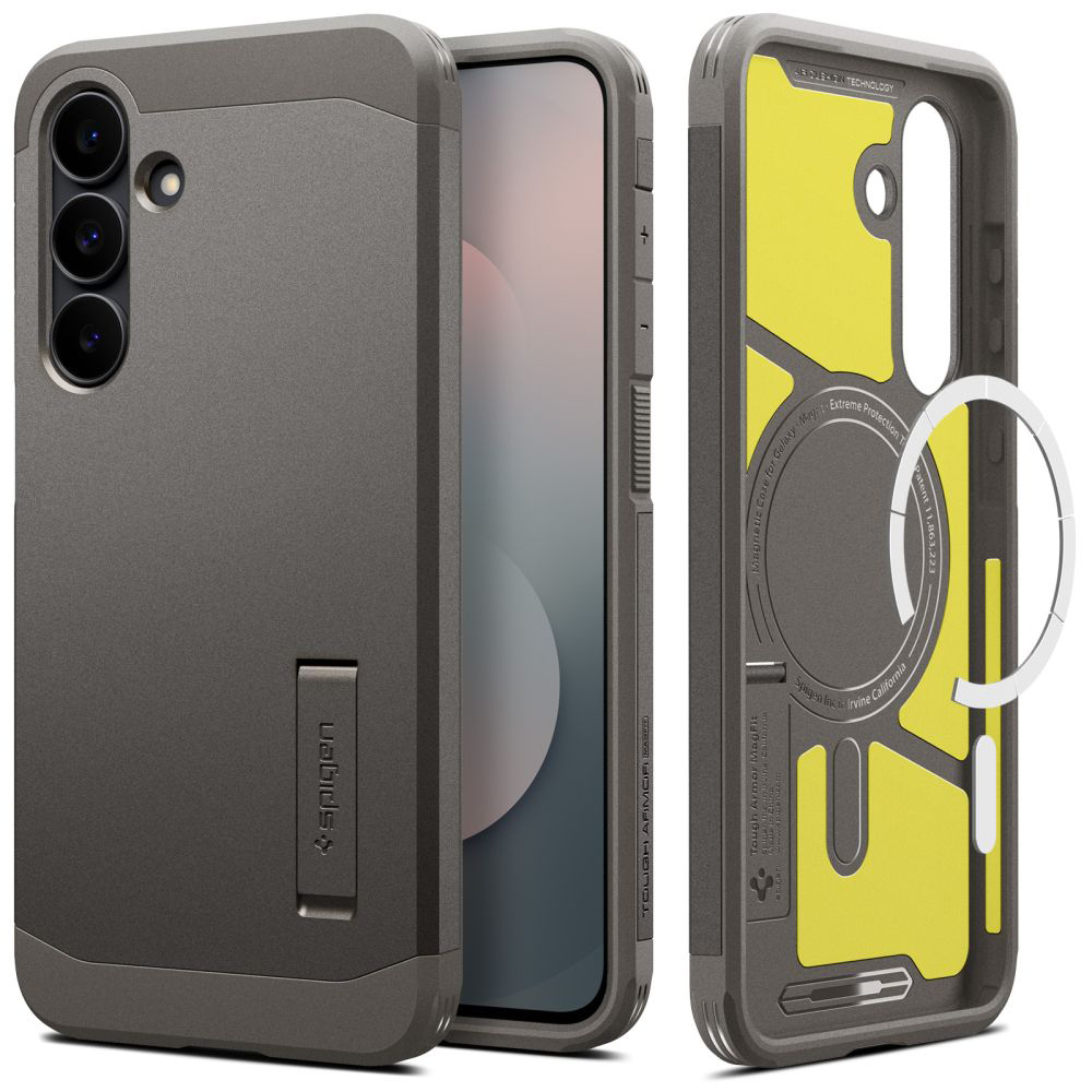 Калъф за Samsung Galaxy S25 FE - Spigen Tough Armor MagSafe (ACS10030) - Gunmetal
