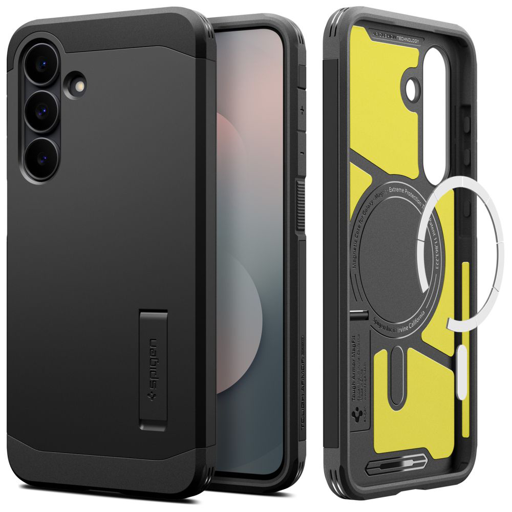 Калъф за Samsung Galaxy S25 FE - Spigen Tough Armor MagSafe (ACS10029) - Черен