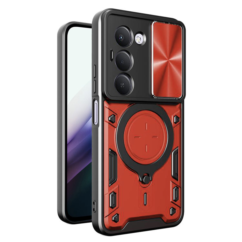 Калъф за Xiaomi Redmi 15 4G / Redmi 15 5G - Techsuit CamGuard Pro - Червен