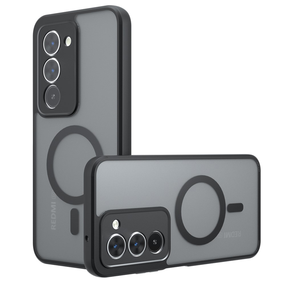 Калъф за Xiaomi Redmi 15 4G / Redmi 15 5G - Techsuit PureFrost MagSafe - Frosted Черен