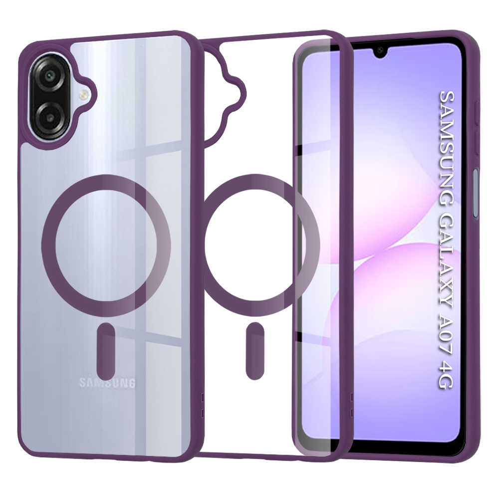 Калъф за Samsung Galaxy A07 4G - Techsuit MagSafe Pro - Лилав