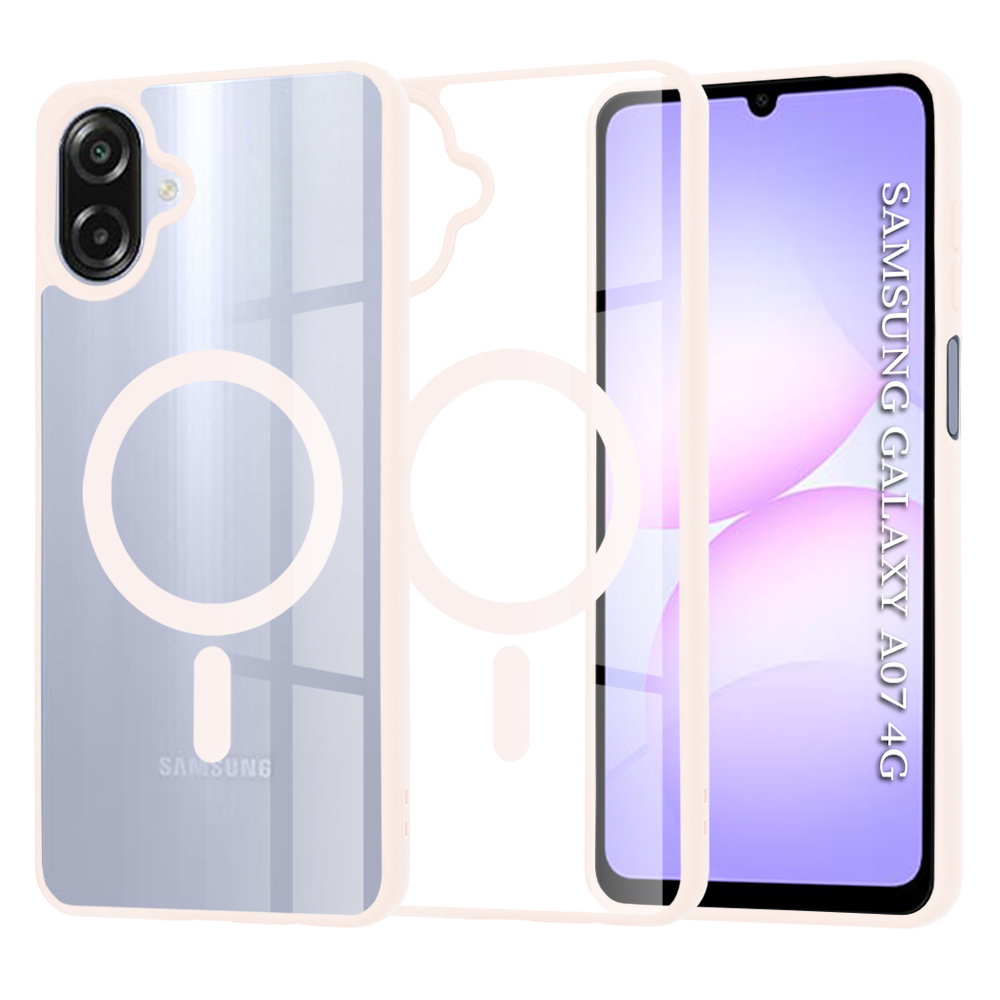 Калъф за Samsung Galaxy A07 4G - Techsuit MagSafe Pro - Nude Розов