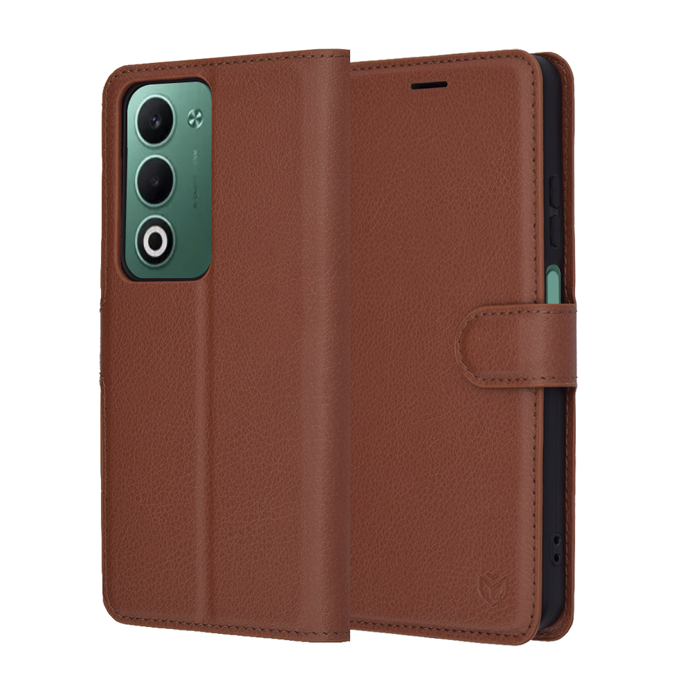 Калъф за Oppo A5 4G / A5 5G - Techsuit Leather Folio - Кафяв