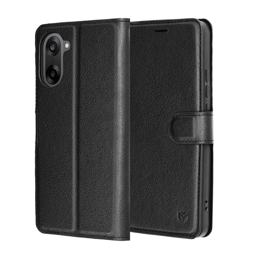 Калъф за OnePlus Nord CE5 - Techsuit Leather Folio - Черен