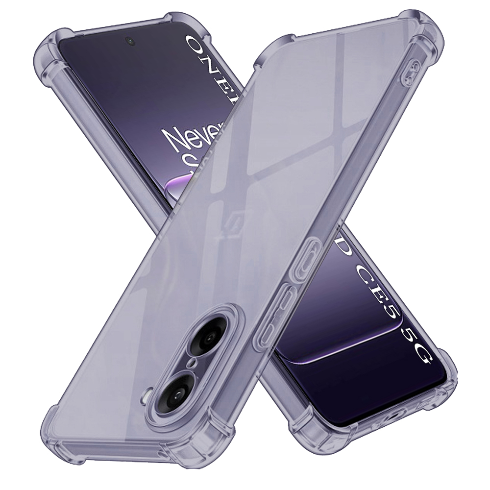 Калъф за OnePlus Nord CE5 - Techsuit Shockproof Прозрачен Silicone - Smoke Черен
