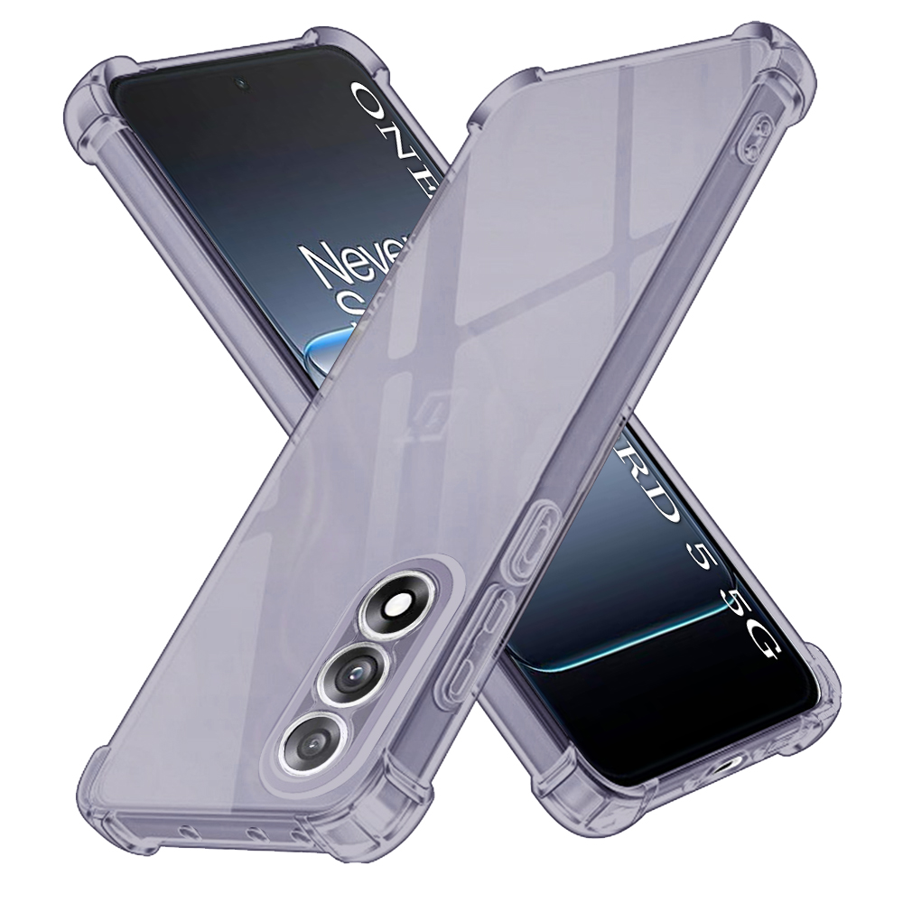 Калъф за OnePlus Nord 5 - Techsuit Shockproof Прозрачен Silicone - Smoke Черен