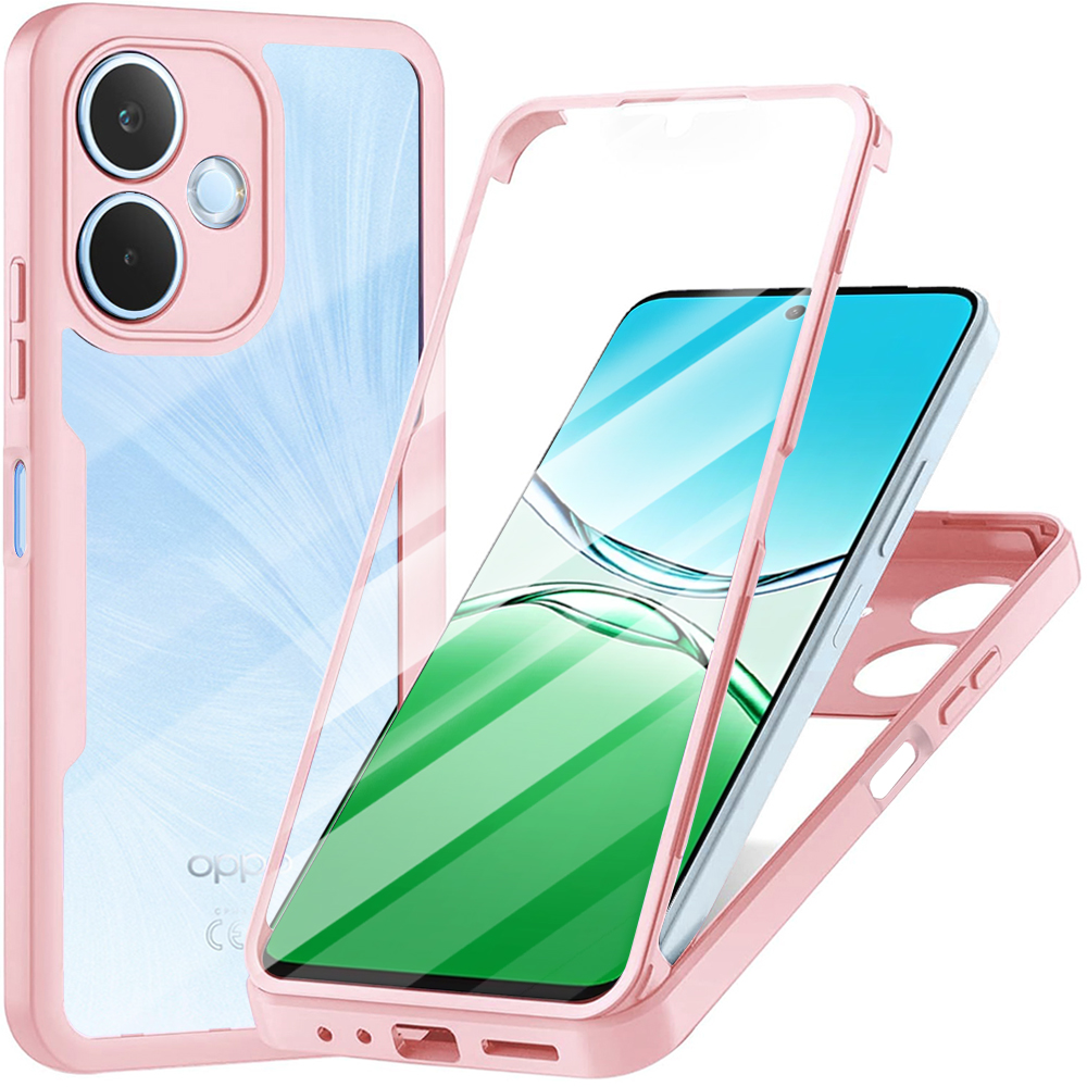 Калъф за Oppo A5 Pro 4G / A5 Pro 5G + калъф - Techsuit ColorVerse 360 Series - Розов