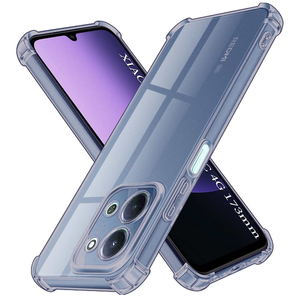 Калъф за Xiaomi Redmi 15C 4G / Redmi 15C 5G - Techsuit Shockproof Прозрачен Silicone - Smoke Черен
