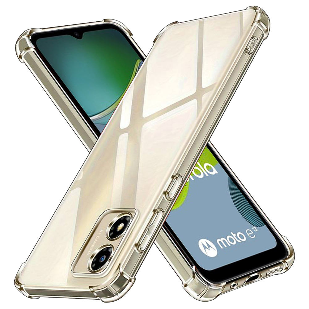 Калъф за Motorola Moto E13 - Techsuit Shockproof Прозрачен Silicone - Прозрачен