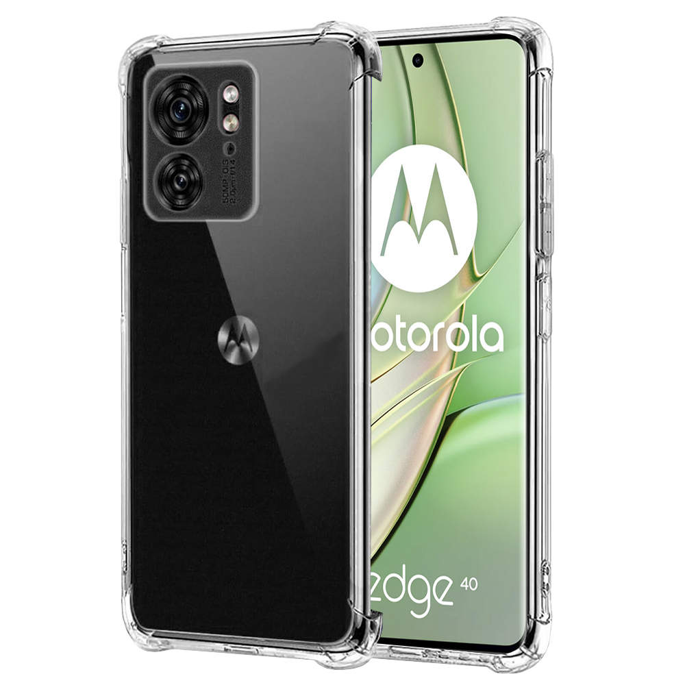 Калъф за Motorola Edge 40 / Edge (2023) - Techsuit Shockproof Прозрачен Silicone - Прозрачен