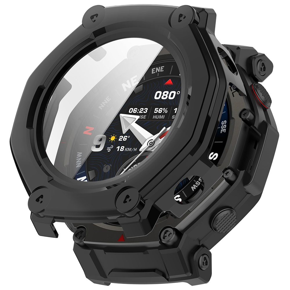 Чанта за Amazfit T-Rex 3 Pro 48 мм + Калъф - Techsuit Defense360 Pro - Черен
