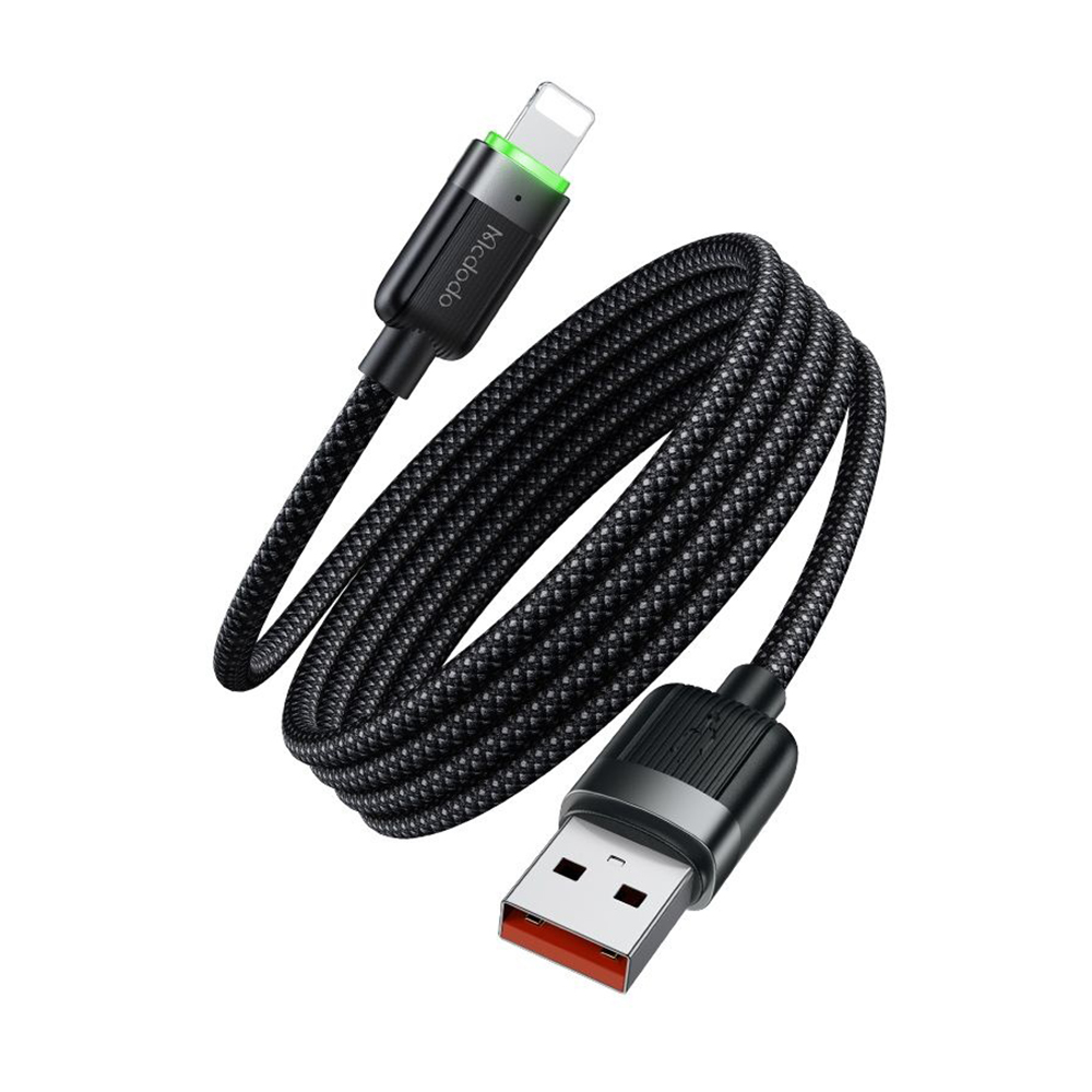 Кабел, USB-A към Lightning, 3A, 1,2 м - Mcdodo Self-Winding Series (CA-6000) - Черен