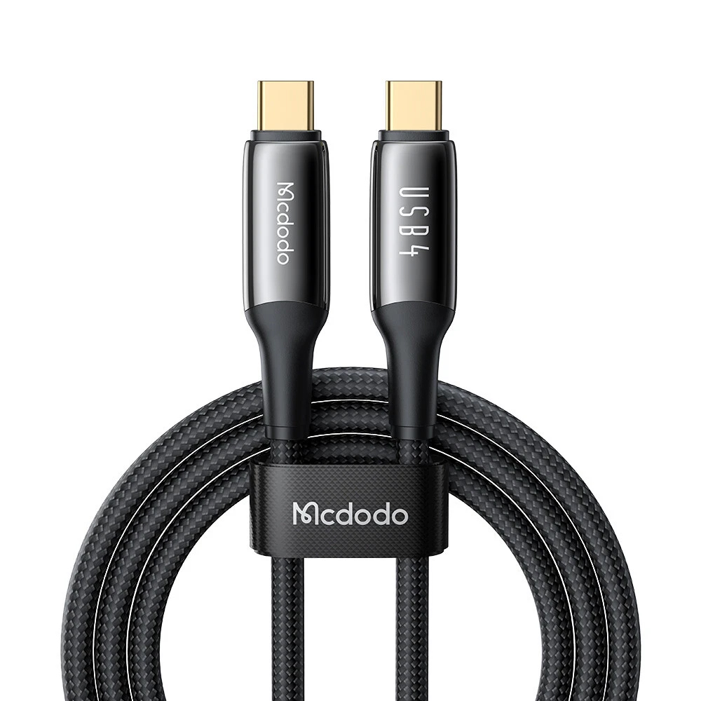 Кабел, Type-C към Type-C, 240 W, Thunderbolt 3, 40 Gb/s, 1,2 m - Mcdodo (CA-2990) - Черен