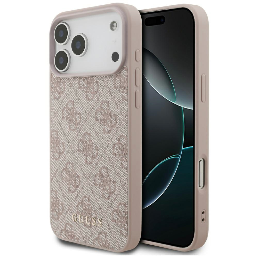 Калъф за iPhone 17 Pro Max - Guess Hardcase 4G Classic (GUHCP17XG4GFPI) - Розов
