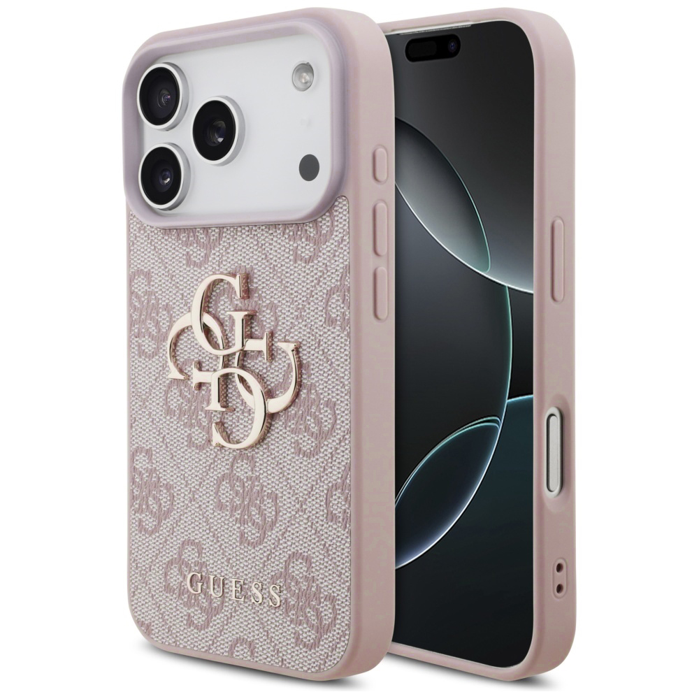 Калъф за iPhone 17 Pro - Guess Hardcase 4G Big Logo (GUHCP17L4GMGPI) - Розов