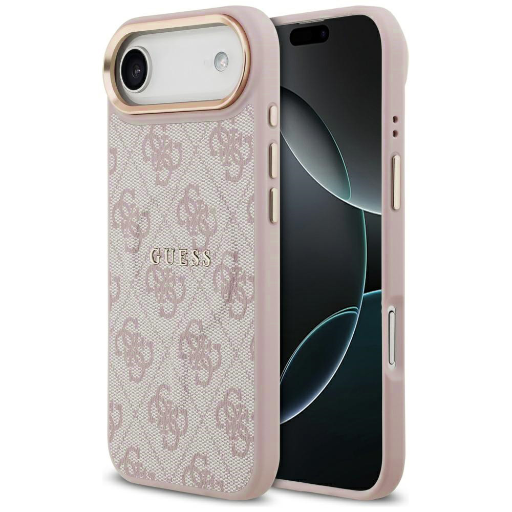 Калъф за iPhone 17 Air - Guess Hardcase 4G Classic MagSafe (GUHMP17MP4MSEGCP) - Розов