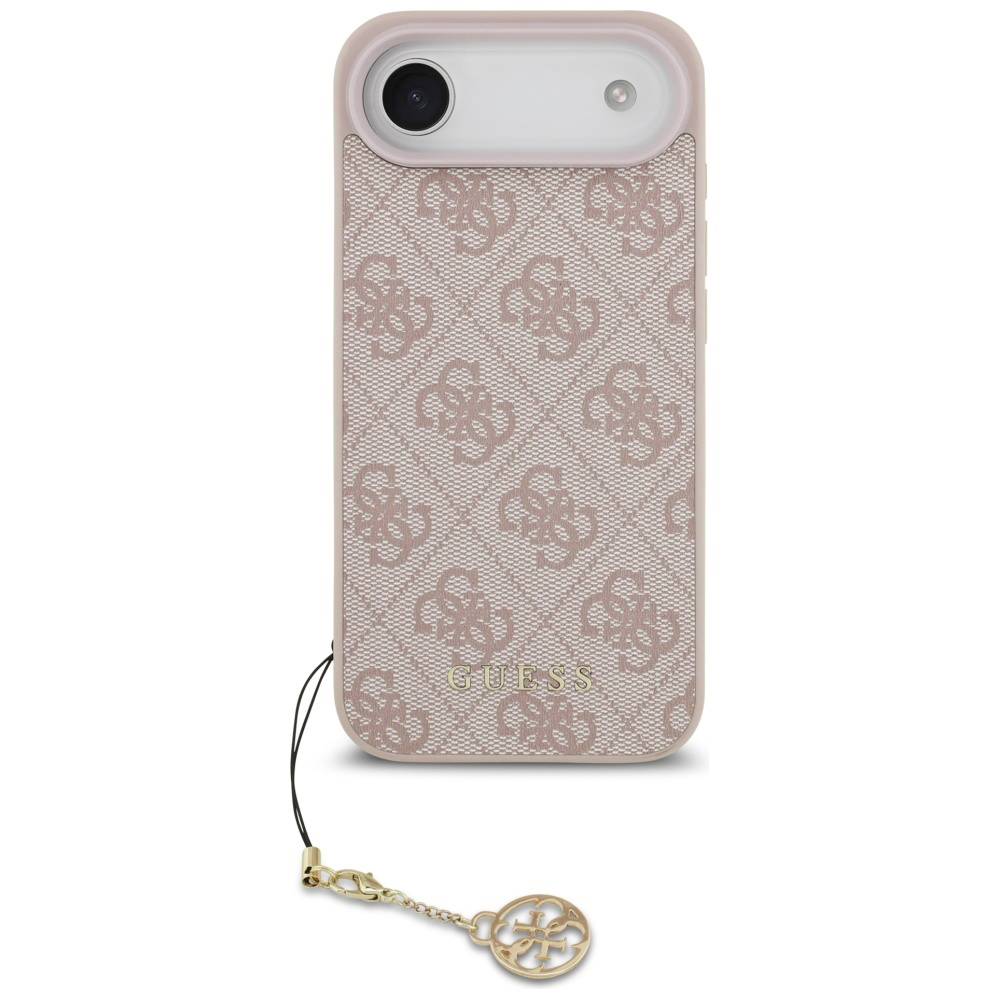 Калъф за iPhone 17 Air - Guess Hardcase 4G Charm Cradle MagSafe (GUHMP17MGF4GCP) - Розов