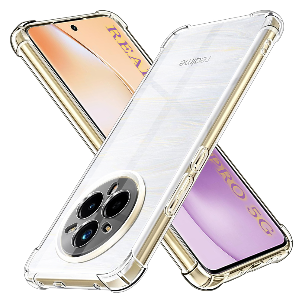 Калъф за Realme 14 Pro - Techsuit Shockproof Прозрачен Прозрачен Silicone - Прозрачен