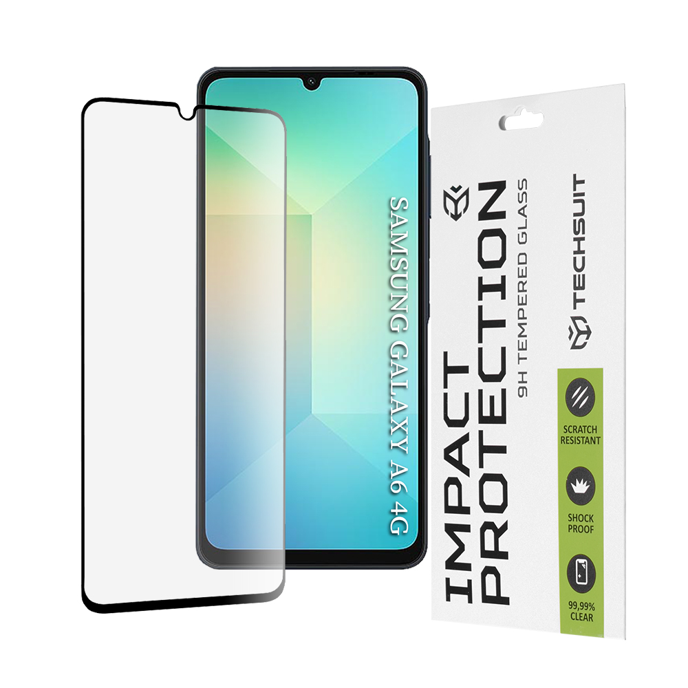 Калъф за Samsung Galaxy A06 4G / A06 5G / A07 4G / A07 5G - Techsuit 111D Full Cover / Full Glue Glass - Черен