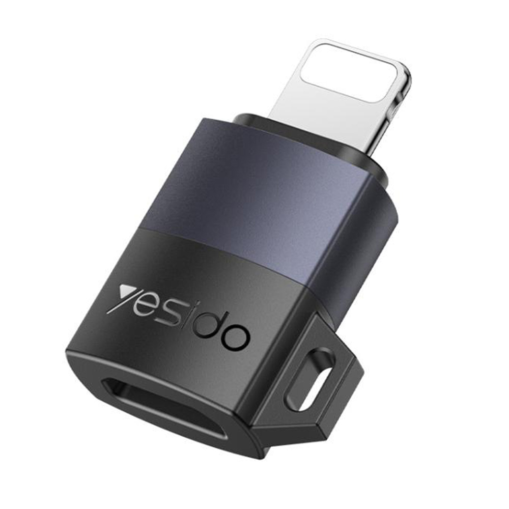 Micro-USB към Lightning адаптер с OTG функция - Yesido (GS30) - Сив