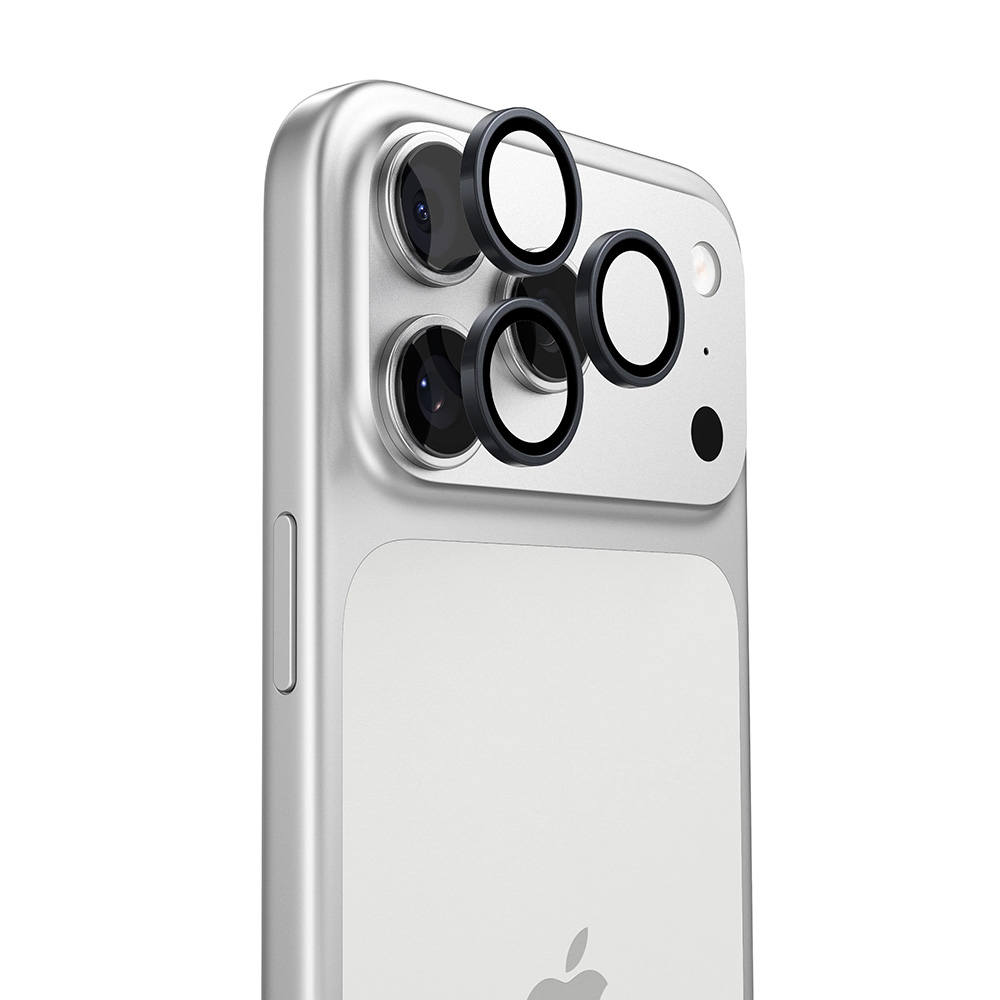 Калъф за камера за iPhone 17 Pro Max - протектор за камера Torras Lensguard - Черен
