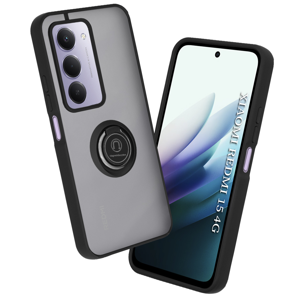 Калъф за Xiaomi Redmi 15 4G / Redmi 15 5G - Techsuit Glinth - Черен