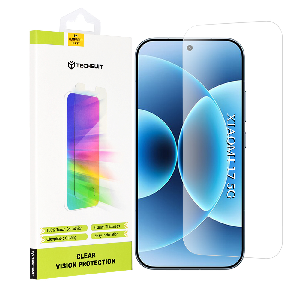 Капак за Xiaomi 17 - Techsuit Прозрачен Vision Glass - Прозрачен